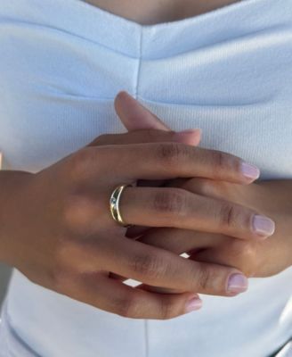 Cubic Zirconia Chubby Band Ring