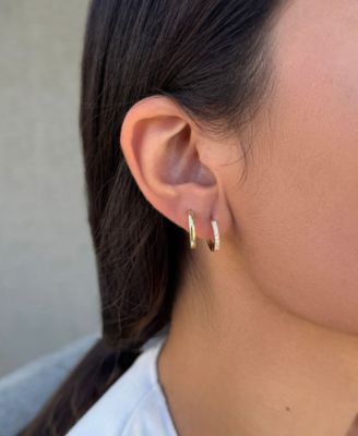 Gold Plated Cubic Zirconia Earring Set