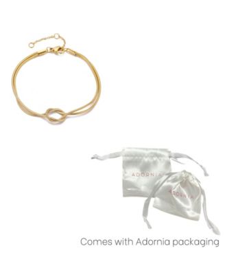 Tarnish Resistant Gold Plated Knotted Rope Chain Bracelet