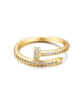 Cubic Zirconia Nail Ring