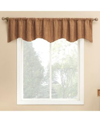 Bronte Floral Jacquard 100% Blackout Rod Pocket Curtain Valance