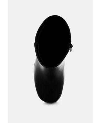 Womens Baltese Zip-Up Chunky Boots