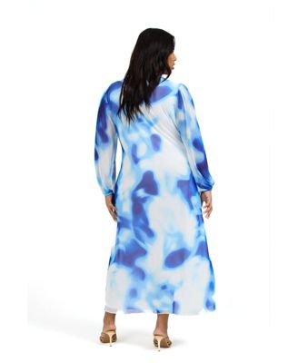 Women's Vibrant Tie Dye Midi Dress