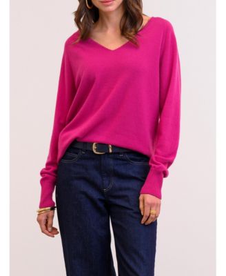 Women's Geelong Wool Slouch V-Neck Sweater