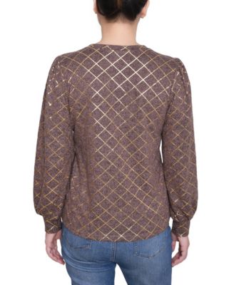 Petite Bishop Sleeve Pullover Top