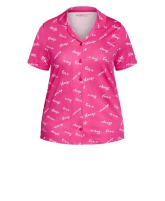 Women's Button Sleep Top