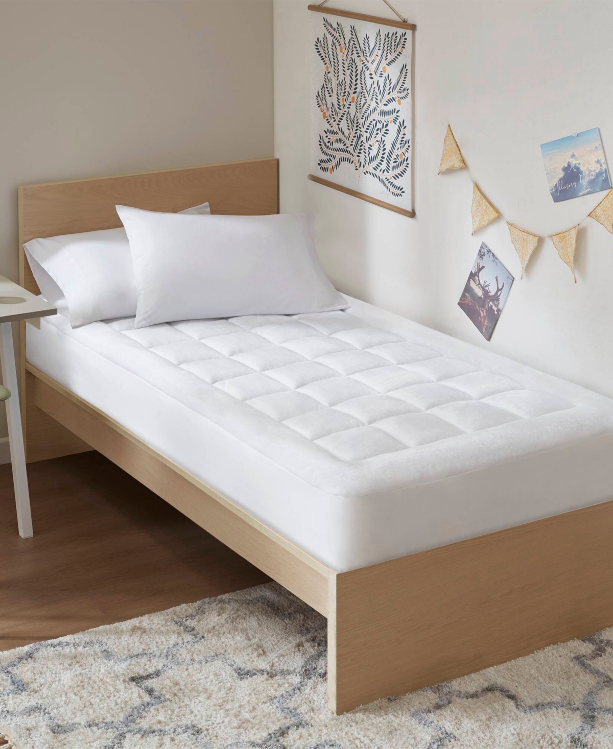 Madison Park Cloud Soft Plush Waterproof Mattress Pad