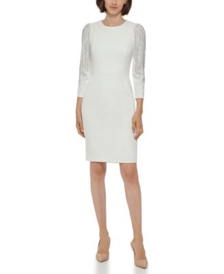Women's Bling Sleeve Sheath Dress