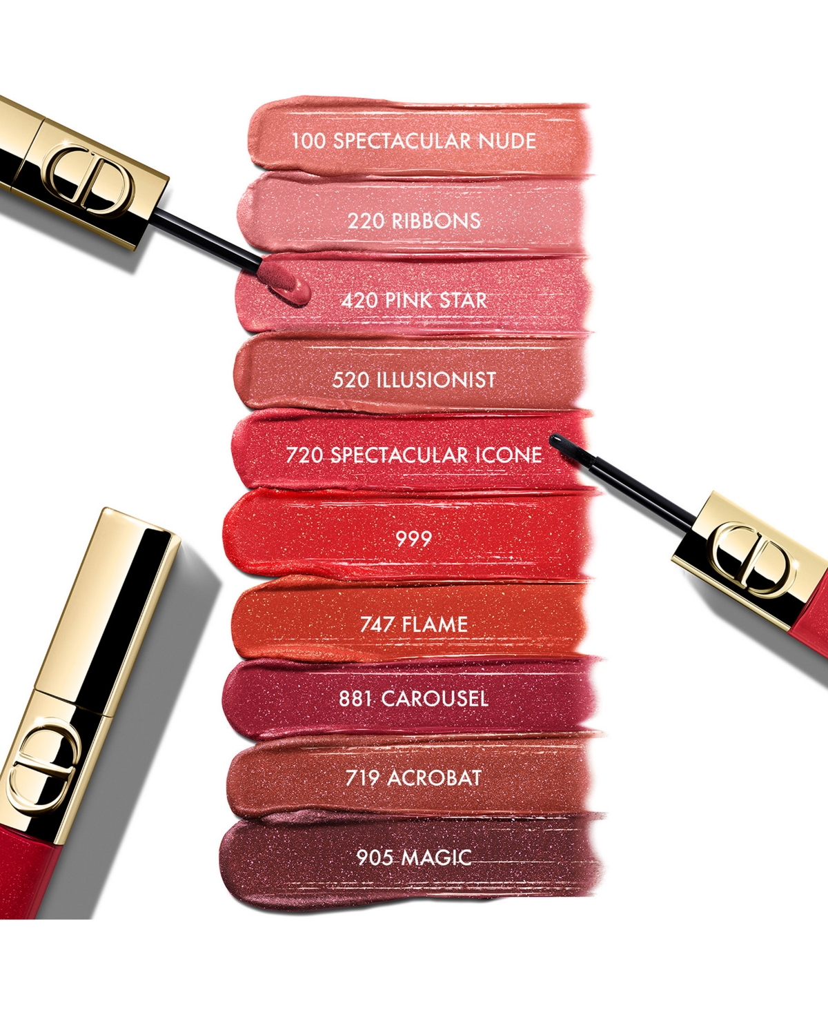 Dior Rouge Forever Limited Edition Liquid Sequin Duo Lipstick In Burgundy