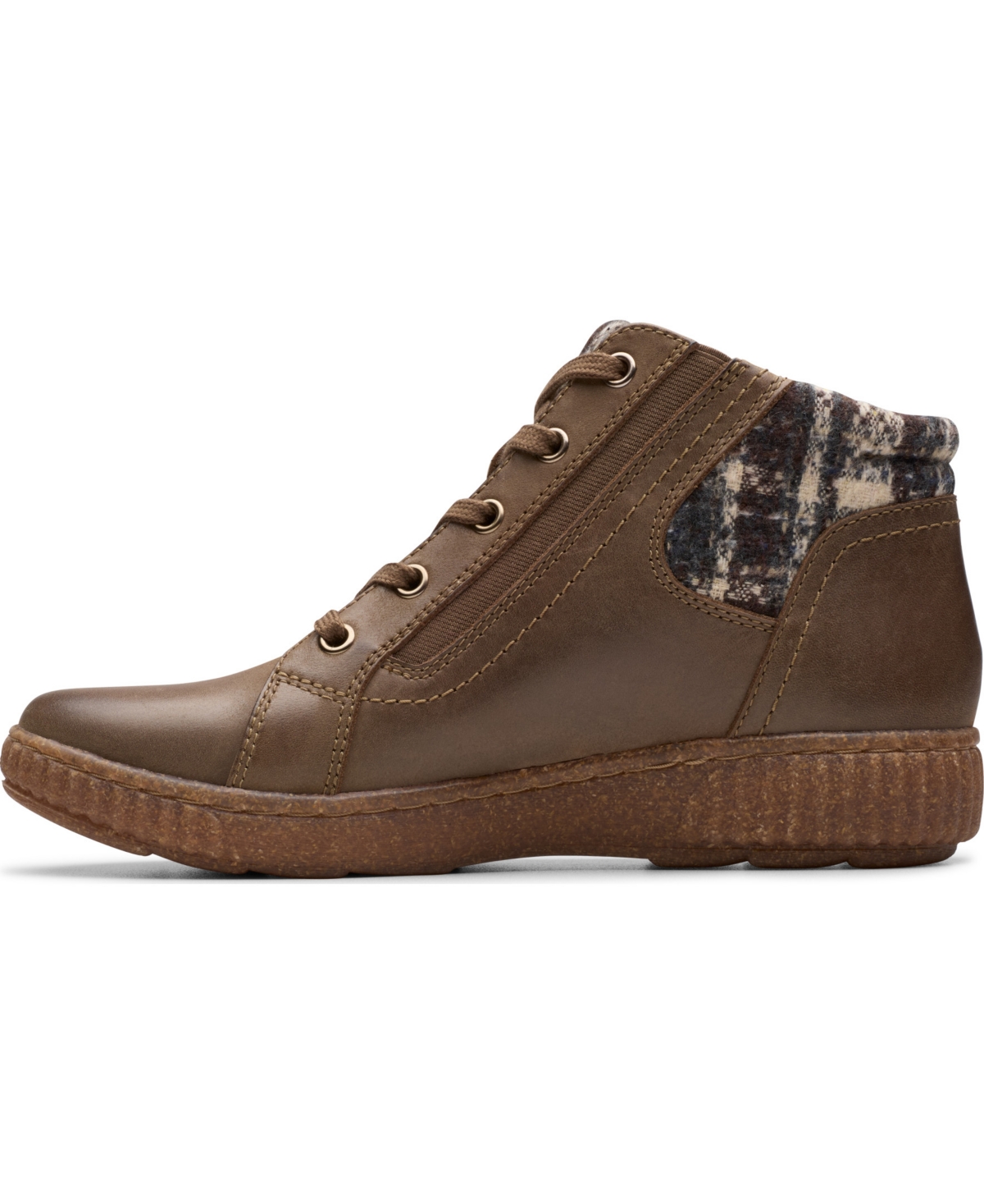 Clarks Women's Collection Caroline Spice Side Zip Booties In Brown