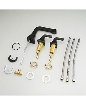 8 in. Widespread Double Handle Bathroom Faucet With Pop-up Drain Assembly