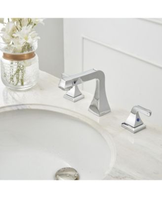 8 in. Widespread Double Handle Bathroom Faucet With Pop-up Drain Assembly