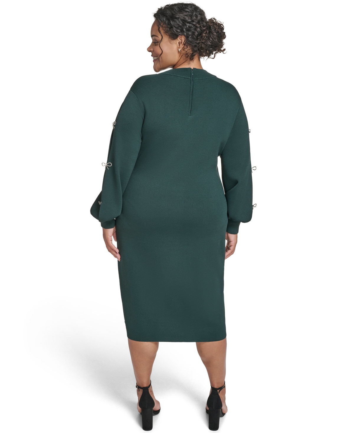 Eliza J Plus Bow Sleeve Sweater Dress