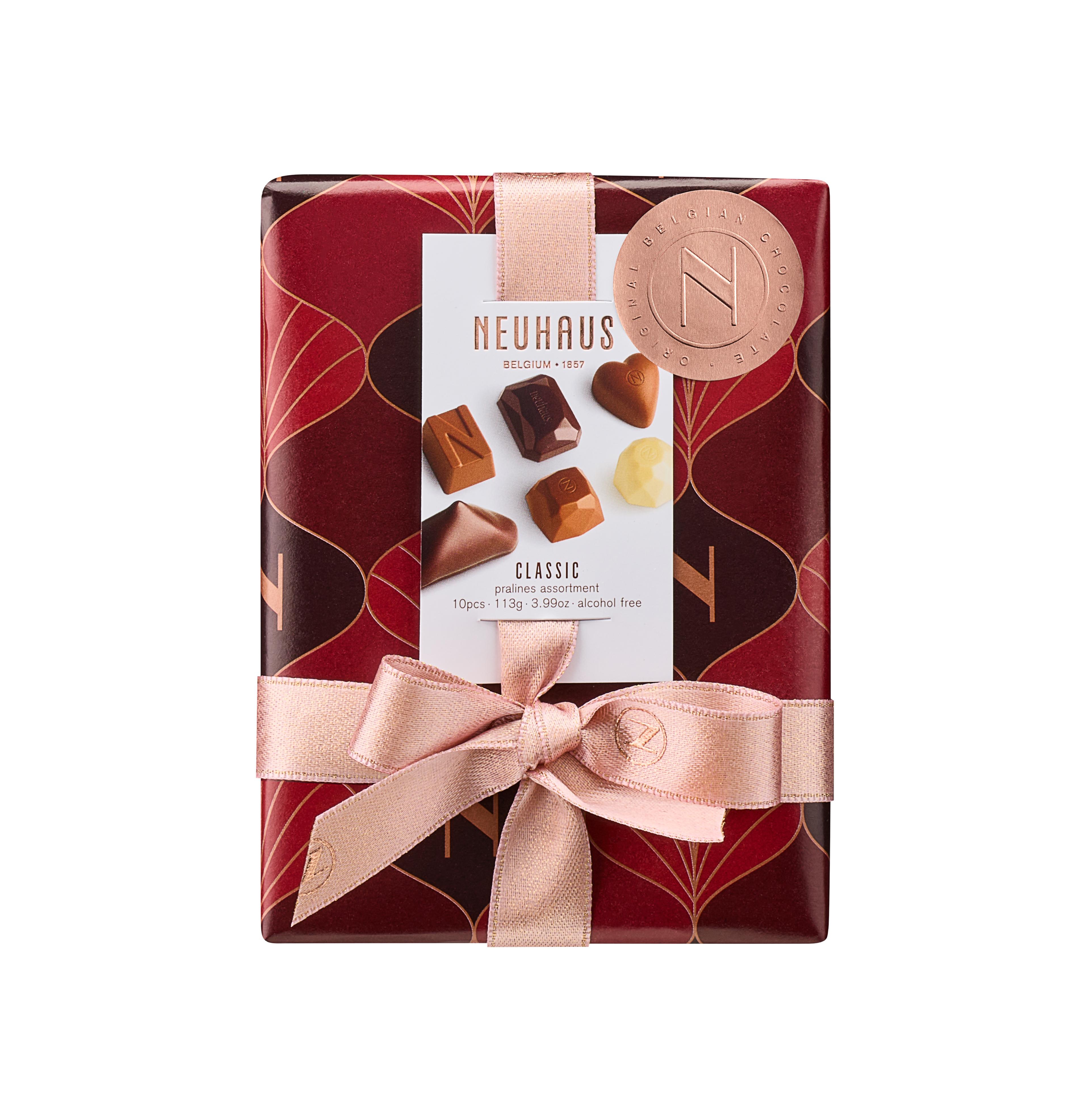 Neuhaus Holiday Ballotin 1/4 lb Assorted Chocolate, 10 Pieces