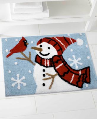 Holiday Cheer Polyester Bath Rug, 30" x 20"