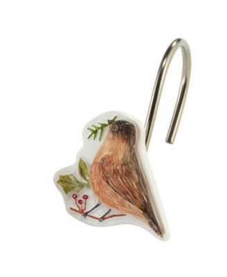 Holiday Cheer Resin Shower Hooks, Set of 12