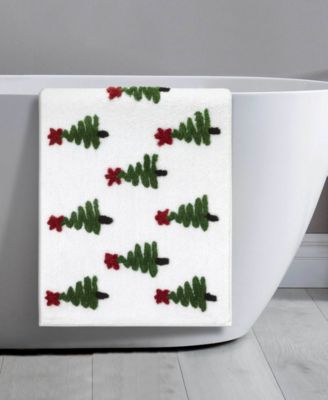 Ribbon Tree Polyester Bath Rug, 20" x 32"