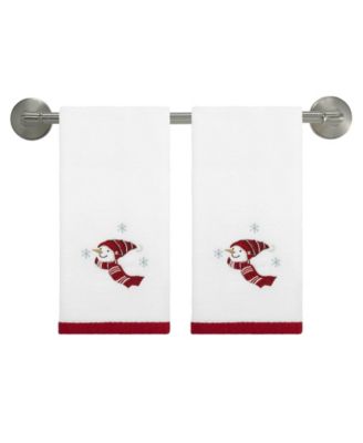 Holiday Cheer Cotton 2-Pc. Fingertip Towel Set, 18" x 11"