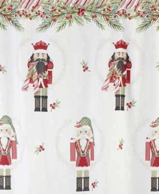 Peppermint Nutcracker Polyester Shower Curtain, 72" x 72"