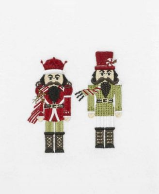 Peppermint Nutcracker Cotton 2-Pc. Hand Towel Set, 28" x 16"