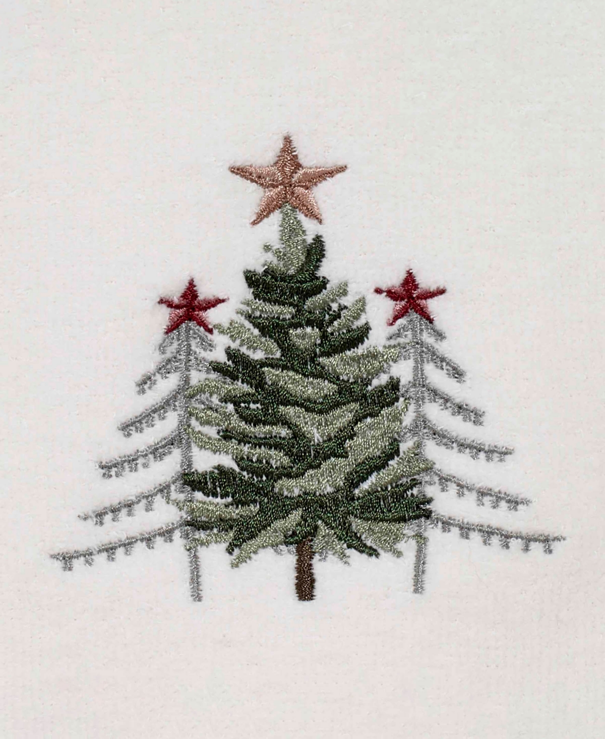 Avanti Trees Cotton 2-pc. Hand Towel Set, 28" X 16" In White