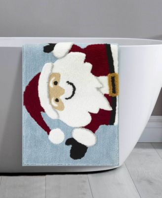 Santa Polyester Bath Rug, 20" x 32"