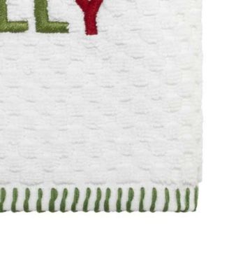 Holly Jolly Cotton 2-Pc. Hand Towel Set, 28" x 16