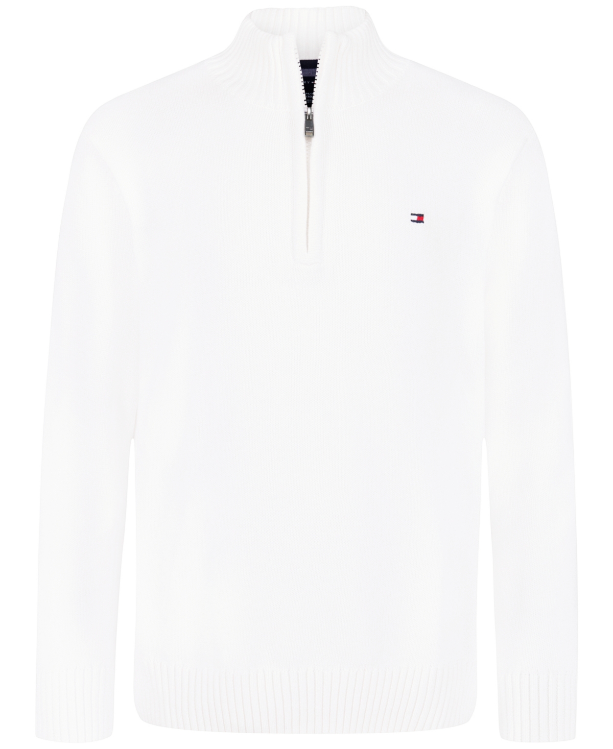 Tommy Hilfiger Boys 8-20 Quarter-zip Sweater In White