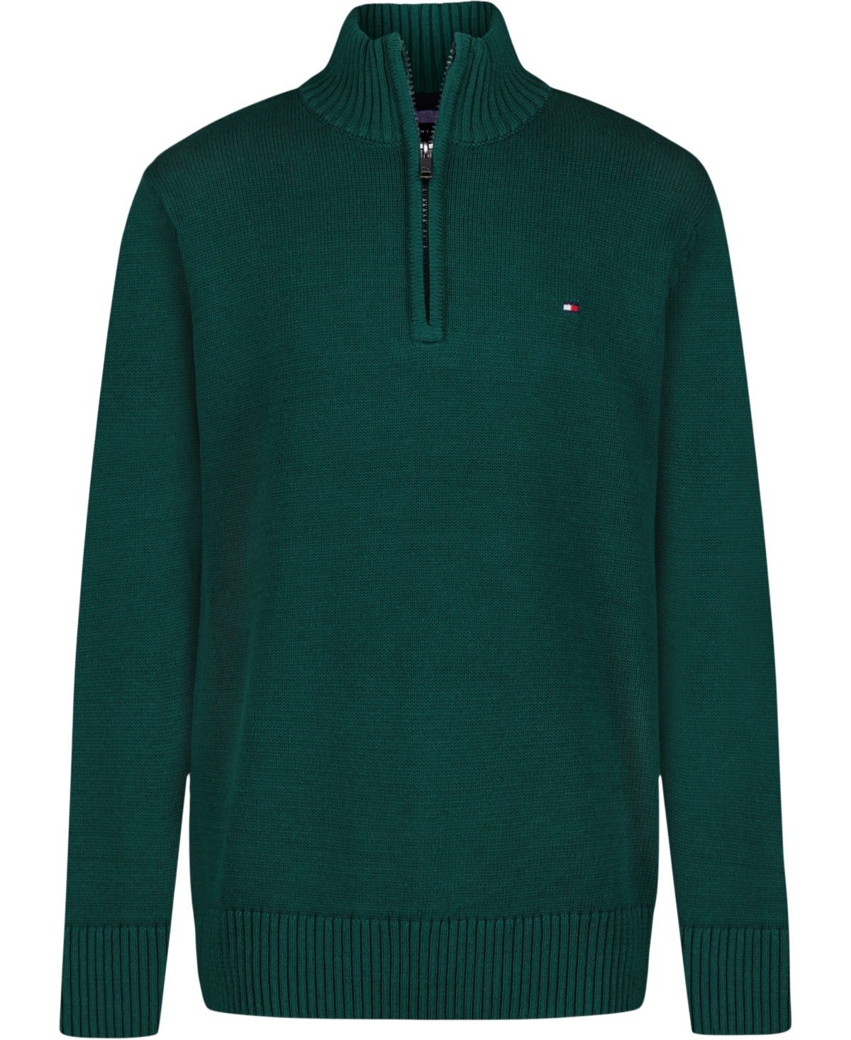 Tommy Hilfiger Boys 8-20 Quarter-zip Sweater In Green
