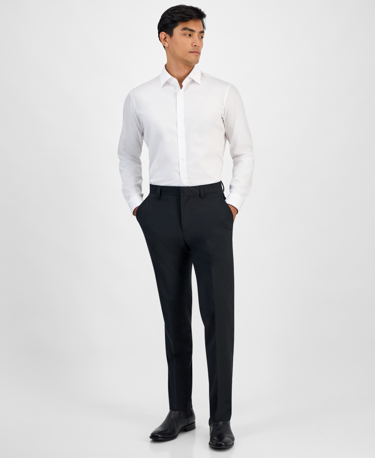 Hugo Boss Men's Valerio Long Sleeve Button-front Geo Print Shirt In White