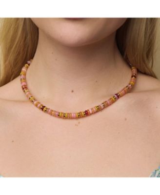 Gina Multi Color Mixed Gemstone Necklace
