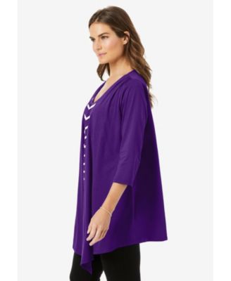 Plus Size 7-Day Layered 2-In-1 Tunic