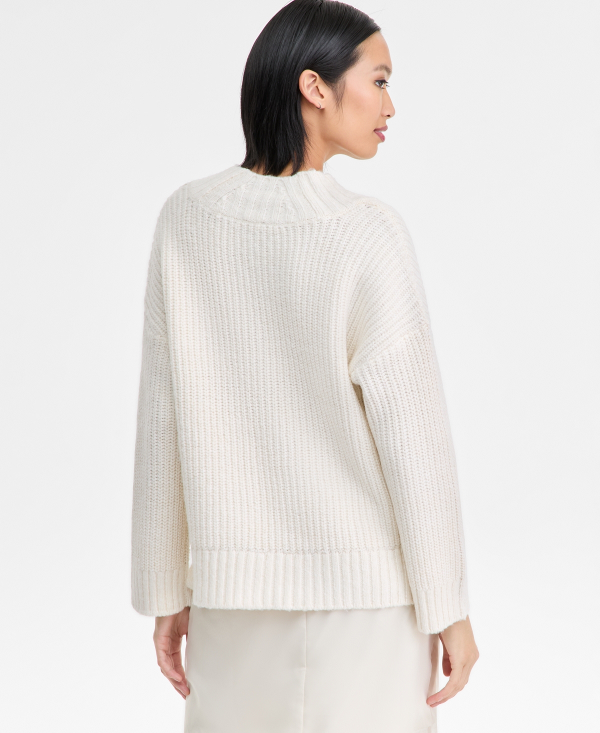 I.n.c. International Concepts Women's Oversized Ribbed Sweater, Macy's Exclusive