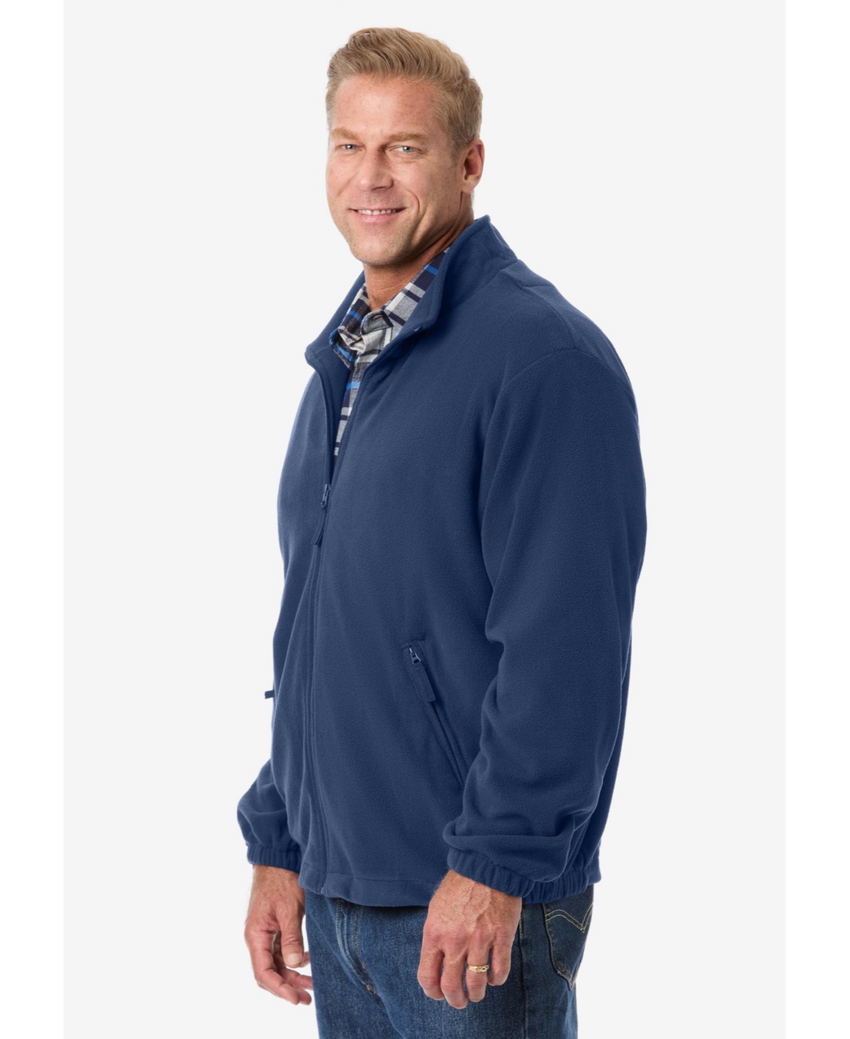 KingSize Big & Tall Explorer Plush Fleece Full-Zip Jacket