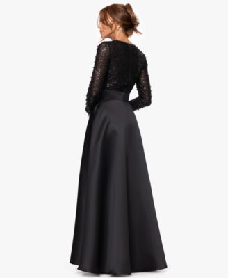 Women's Long Sleeve Ball Gown