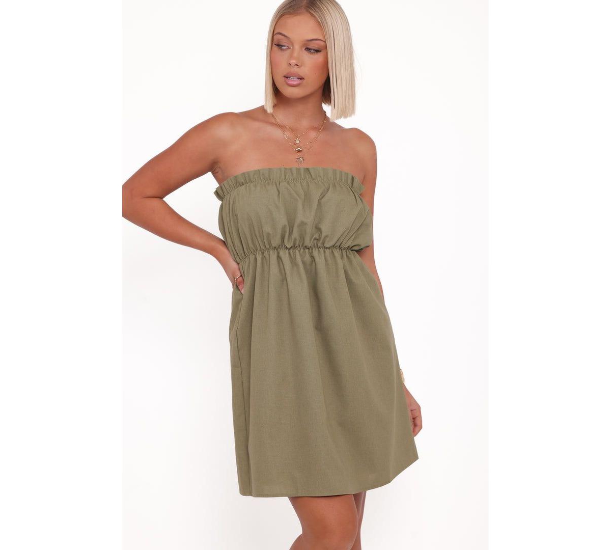Petal and Pup Women's Stratton Mini Dress - Leaf Green