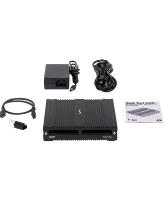 SF3 Series 2-Bay AJA PAK Media Thunderbolt 3 Pro Card Reader