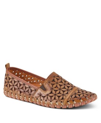 Flowerflow Women's Loafer Slip-On with Knit Upper