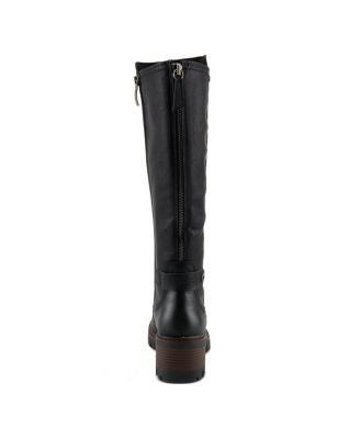 Lexis Water-Resistant Tall Shaft Boot with Adjustable Calf and Shock-Absorbing Sole