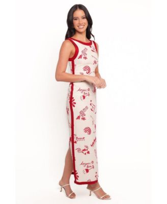 Women's Fiori Maxi Dress - Red