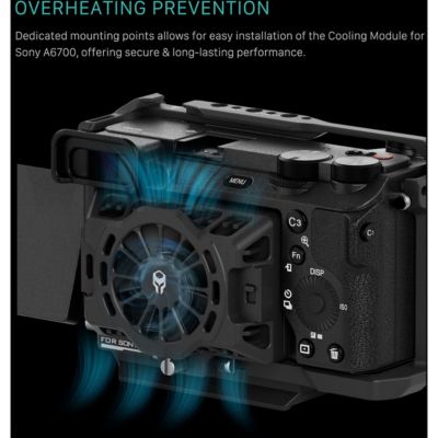 Full Camera Cage Lightweight Kit for Sony a6700, Titanium Gray