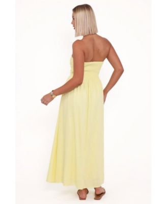 Women's Kayt Strapless Dress - Butter Yellow