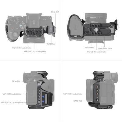 Rhinoceros Full Camera Cage Kit for Sony Alpha 7R V/Alpha 7 IV/Alpha 7S III