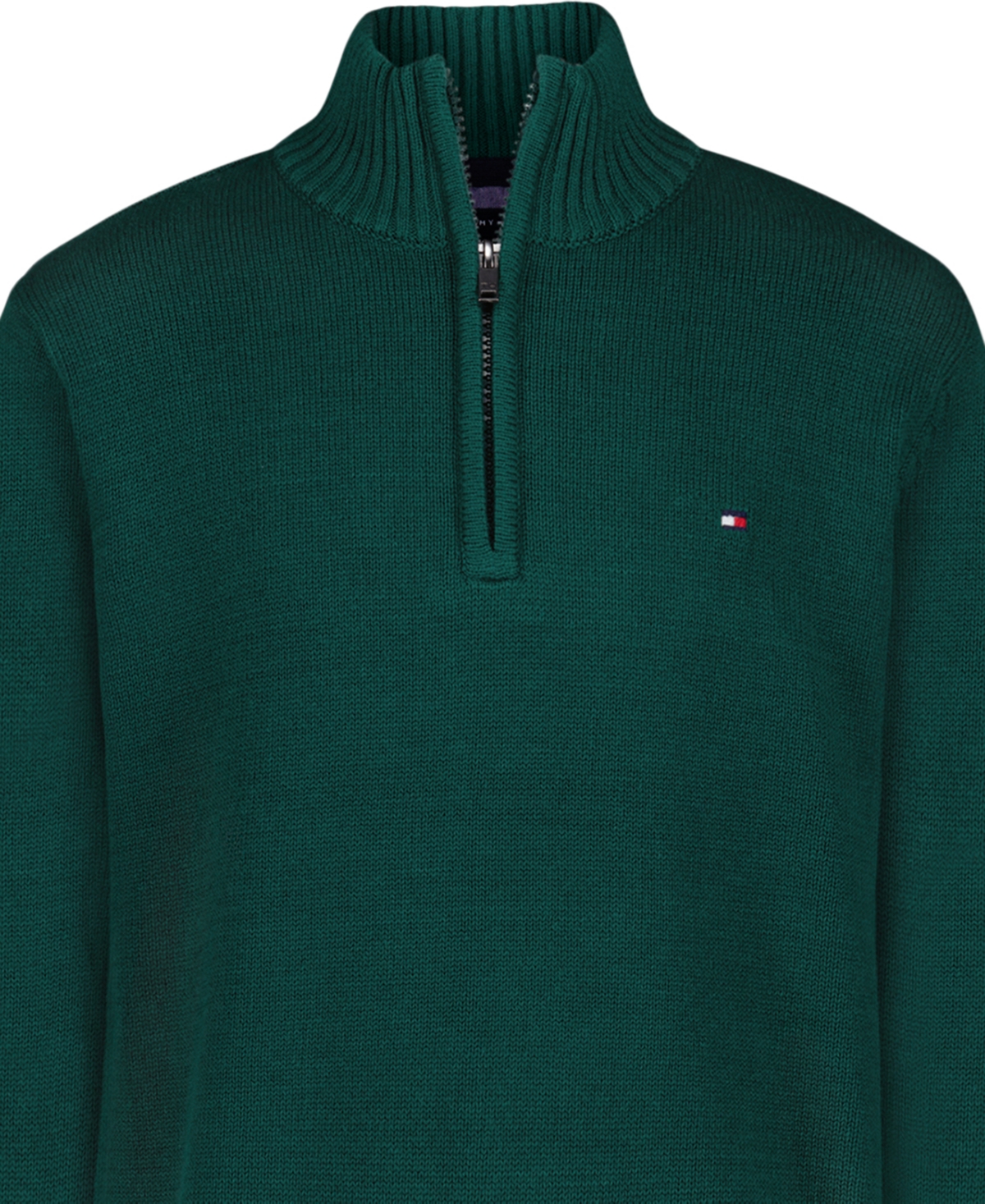 Tommy Hilfiger Boys 8-20 Quarter-zip Sweater In Green