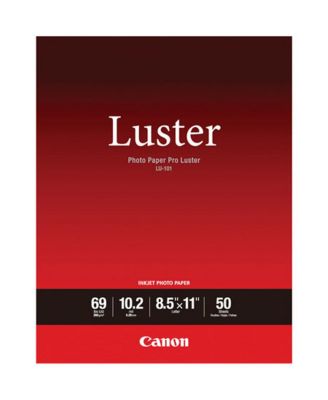 3 Pack Canon LU-101 Pro Luster Photo Paper (8.5x11", 50 Sheets, 255 gsm)
