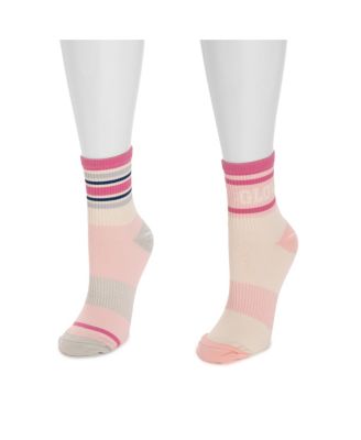 Women's Studio Socks - Quarter Crew Nylon Compression 2 Pack