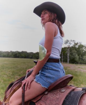 Women's 501 Button Fly Cotton High-Rise Denim Shorts