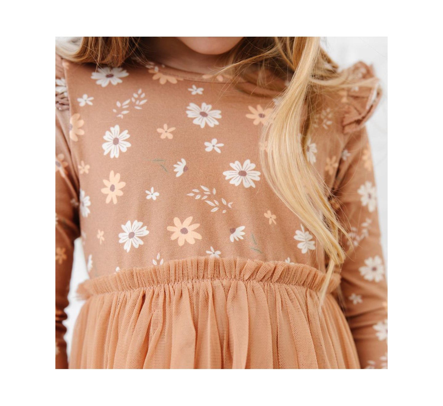 Платье Sweet Wink Ditsy Fall Floral Long Sleeve Tutu Dress для девочек, цвет: Разноцветный — фото 3