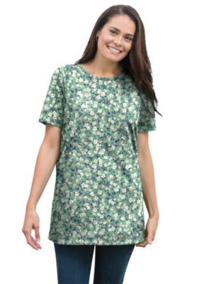 Women's Within Perfect Printed Short-Sleeve Crewneck Tee