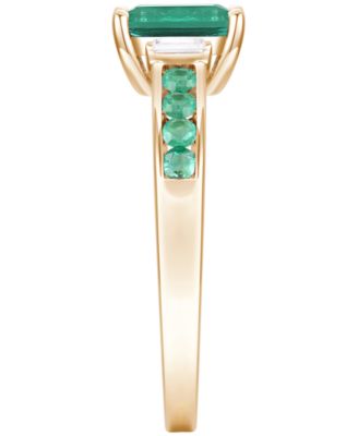 Gemstone and Diamond Ring (1/20 ct. t.w.) in 14K White Gold (also in 14K Gold)